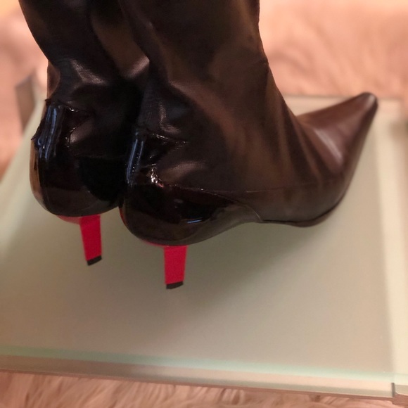 Giuseppe Zanotti Vincini leather, patent tall boot - Picture 4 of 8